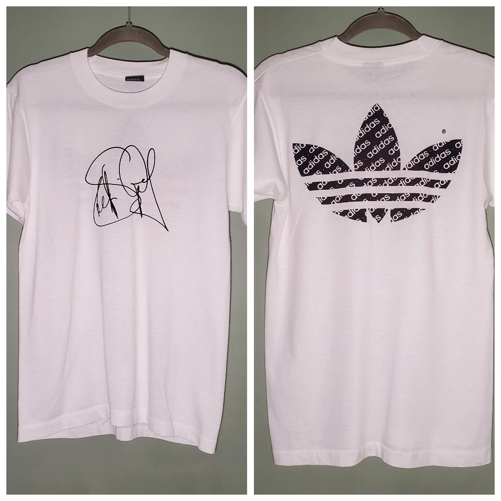 ADIDAS-VINTAGE Single Stitch T-Shirt- Screen Stars Best- Mens- Size Medium